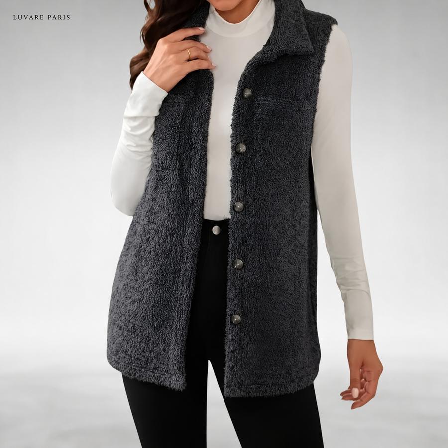 Arianna | Gilet Lungo con Colletto