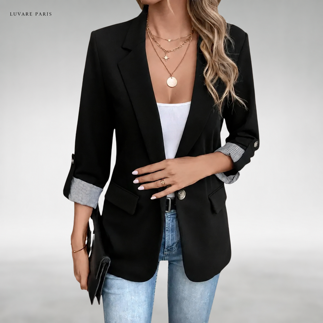 Viola | Blazer con Maniche Risvoltate