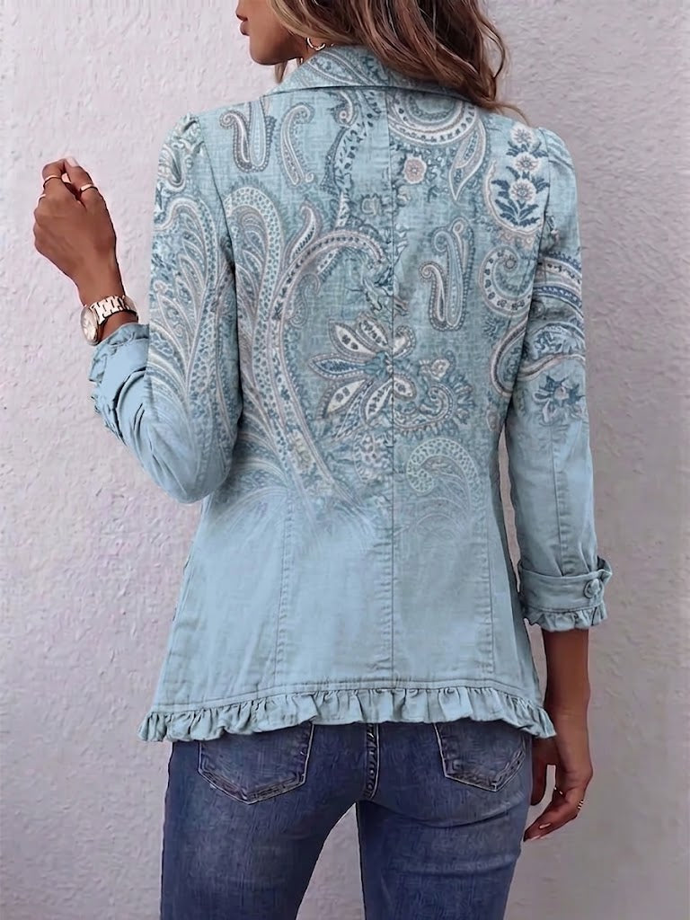 Rosanna | Giacca Cachemire Vintage con Volant