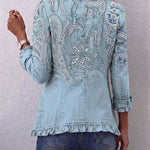 Rosanna | Giacca Cachemire Vintage con Volant