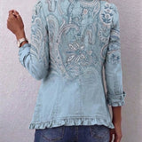 Rosanna | Giacca Cachemire Vintage con Volant