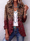 Tommasina | Giacca Blazer Leopardo Bordeaux con Volant