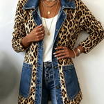 Lorena | Giacca Lunga Leopardo e Denim