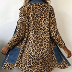 Lorena | Giacca Lunga Leopardo e Denim