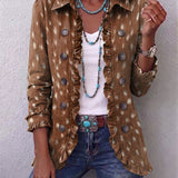 Nicoletta | Giacca Fantasia Animalier con Volant