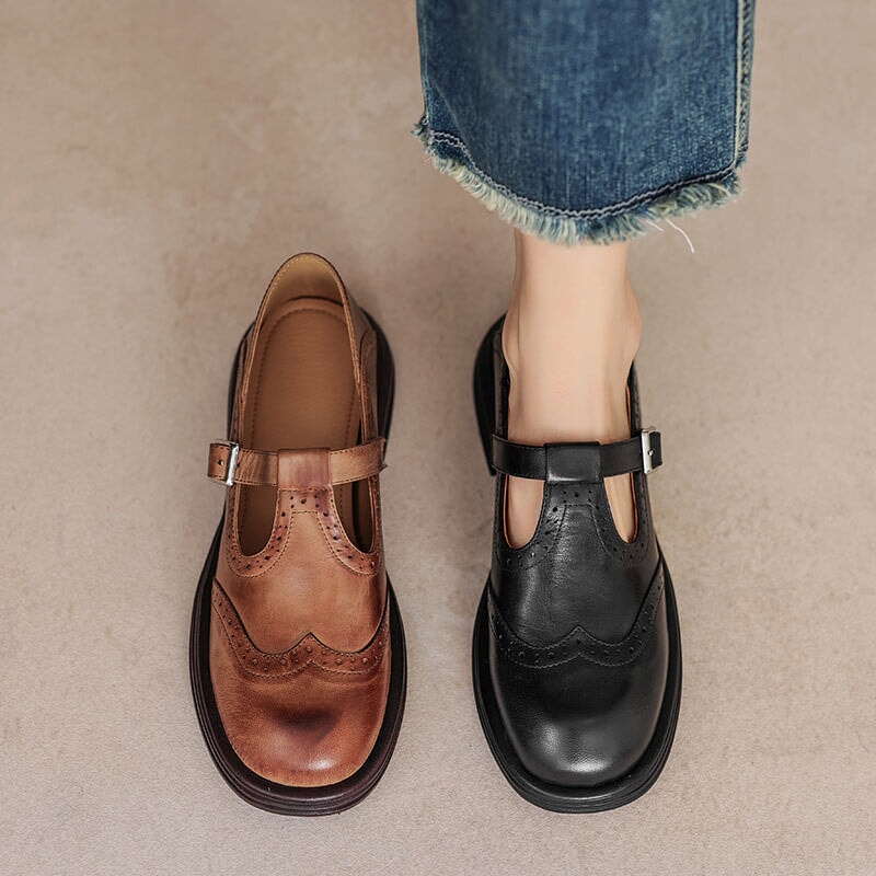 Veronica | Mary Jane Eleganti In Pelle