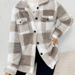 Ginevra | Giacca in Pile a Righe Elegante