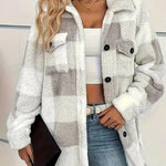 Ginevra | Giacca in Pile a Righe Elegante