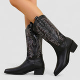 Serena | Stivali Western Ricamati