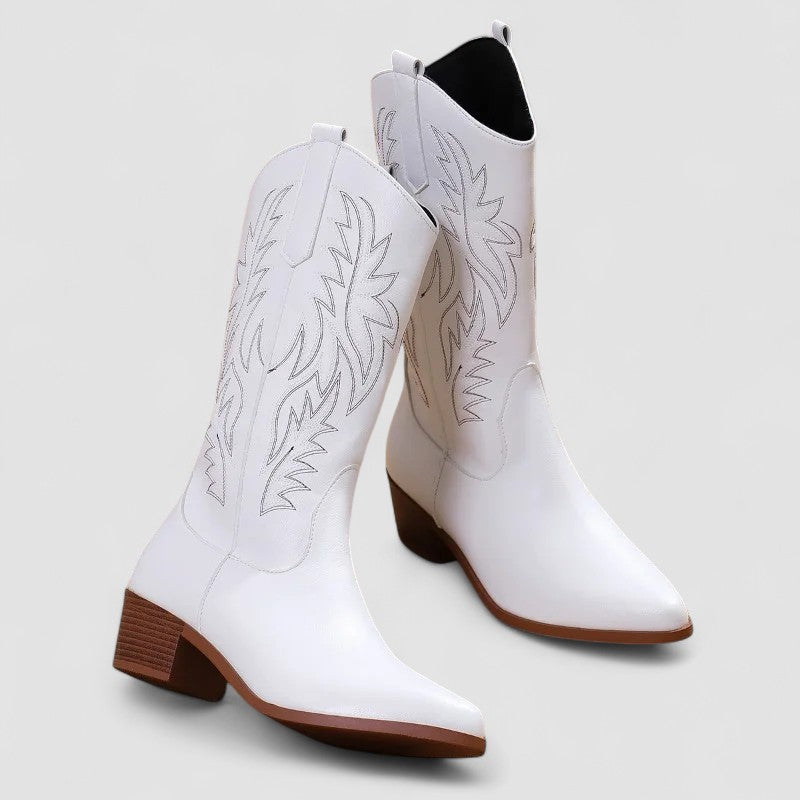 Serena | Stivali Western Ricamati