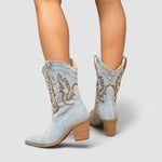 Cinzia | Stivaletti Western Ricamati