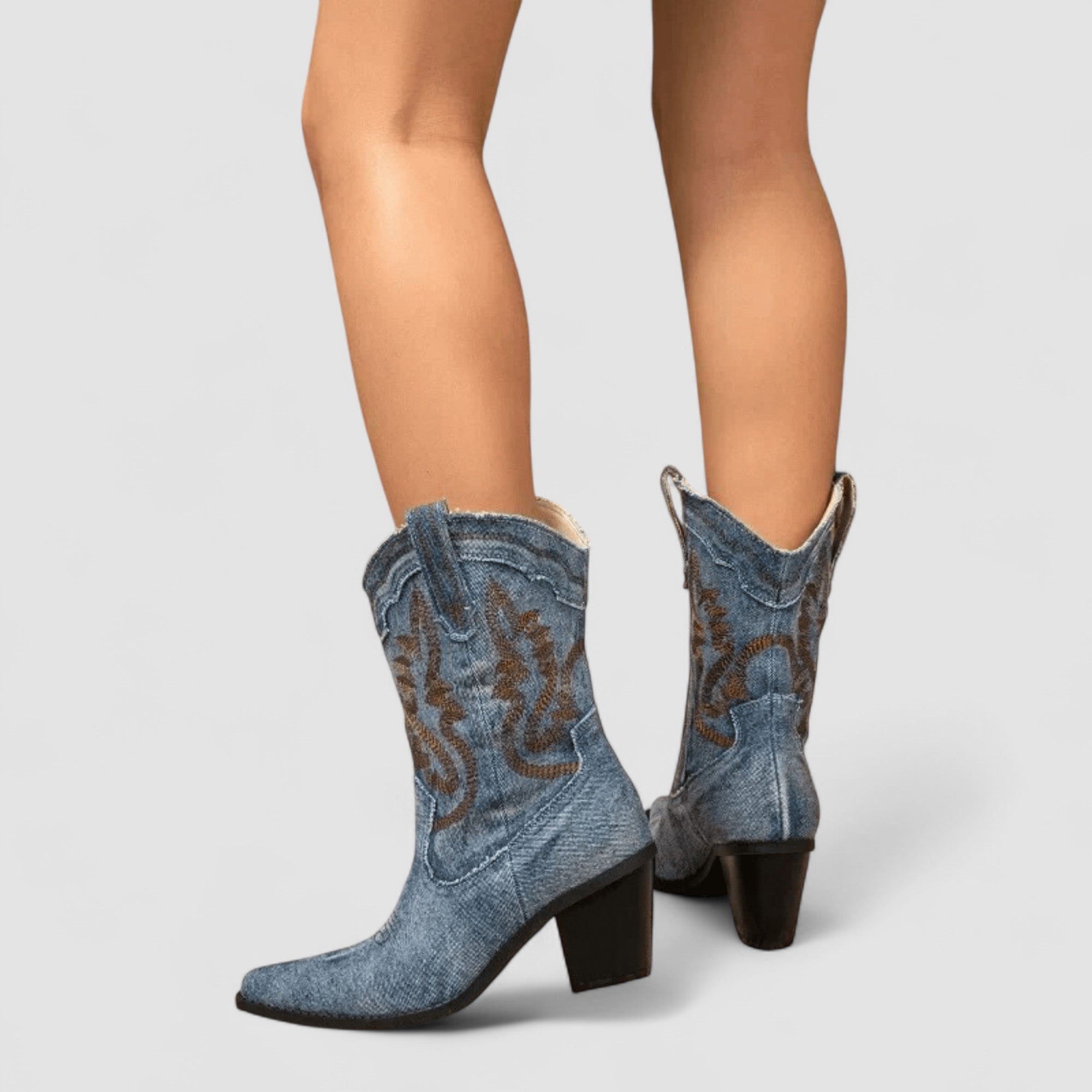 Cinzia | Stivaletti Western Ricamati
