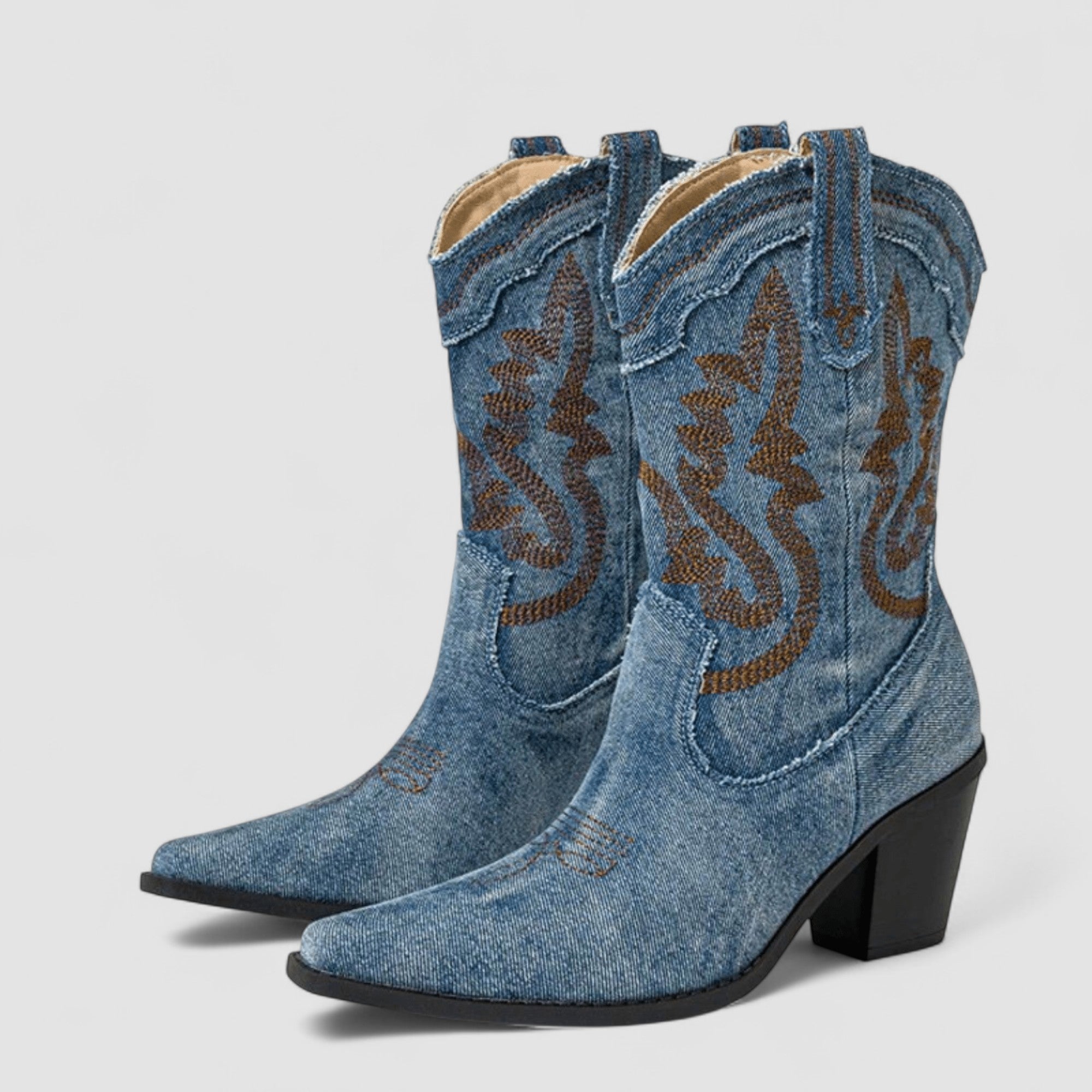 Cinzia | Stivaletti Western Ricamati