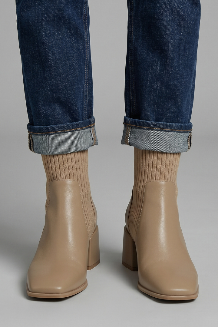 Anita | Stivaletto a calza beige