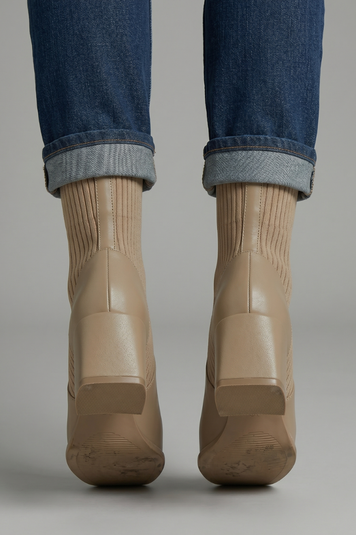Anita | Stivaletto a calza beige