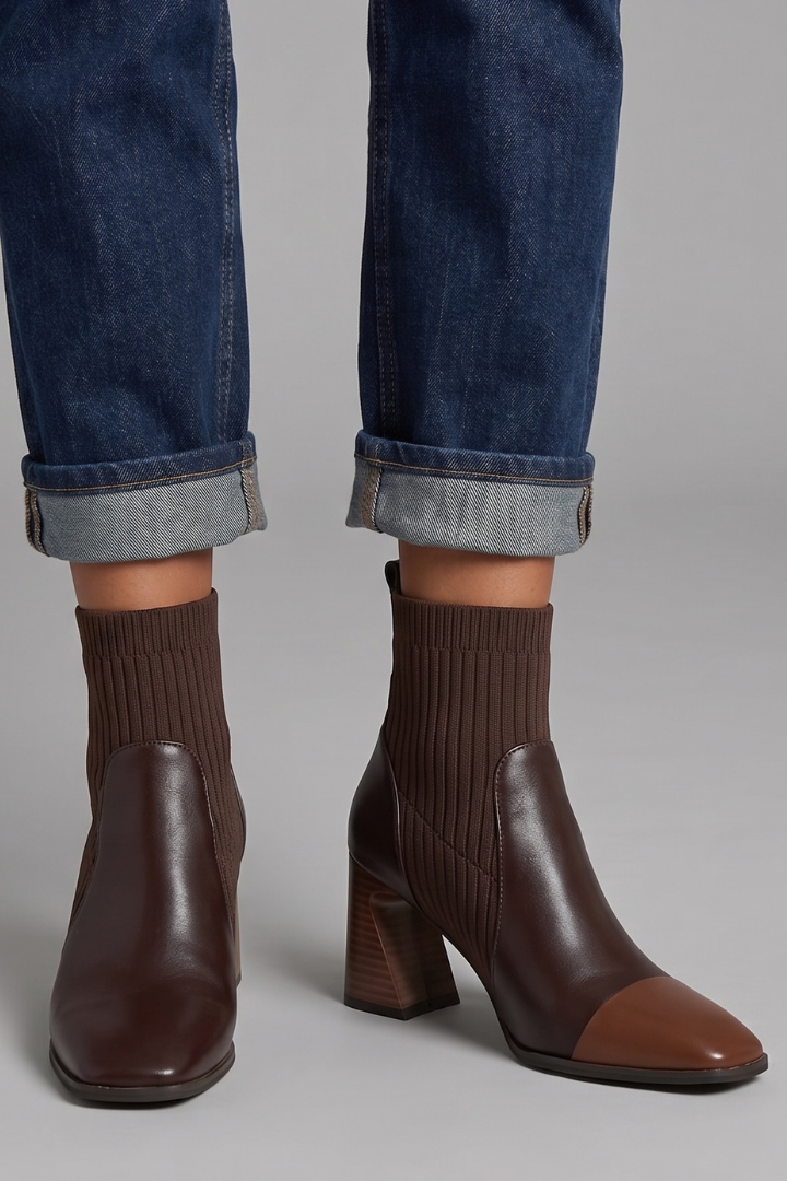 Anita | Stivaletto a calza beige