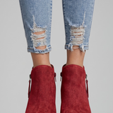 Giulia | Stivaletto effetto scamosciato