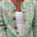 Cristina | Cardigan Floreale Menta