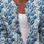Azzurra | Cardigan Botanico Indaco