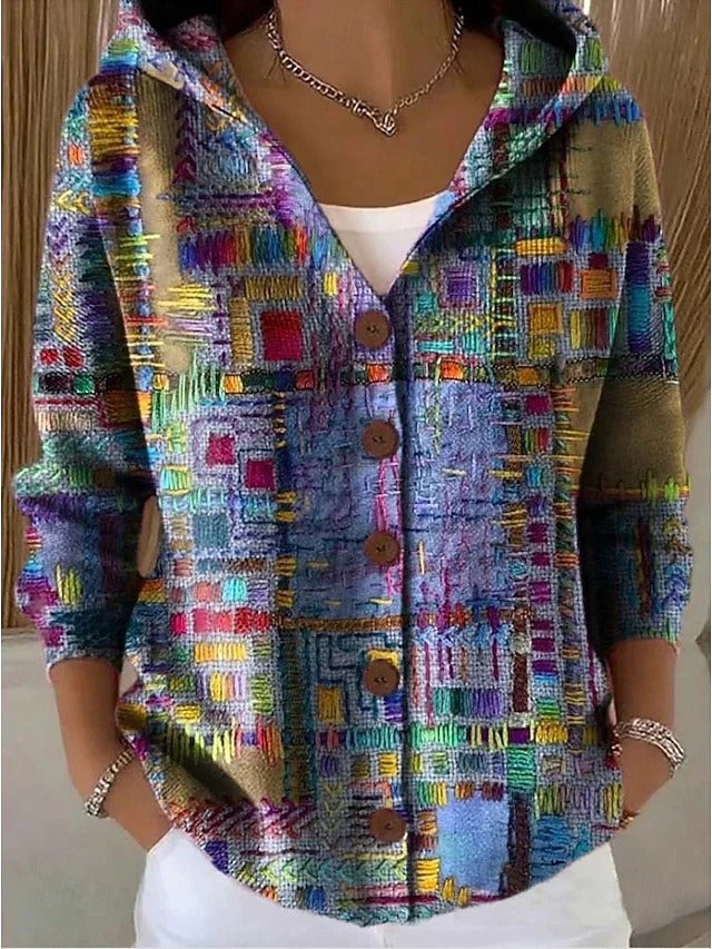 Paola | Cardigan Fantasia con Cappuccio
