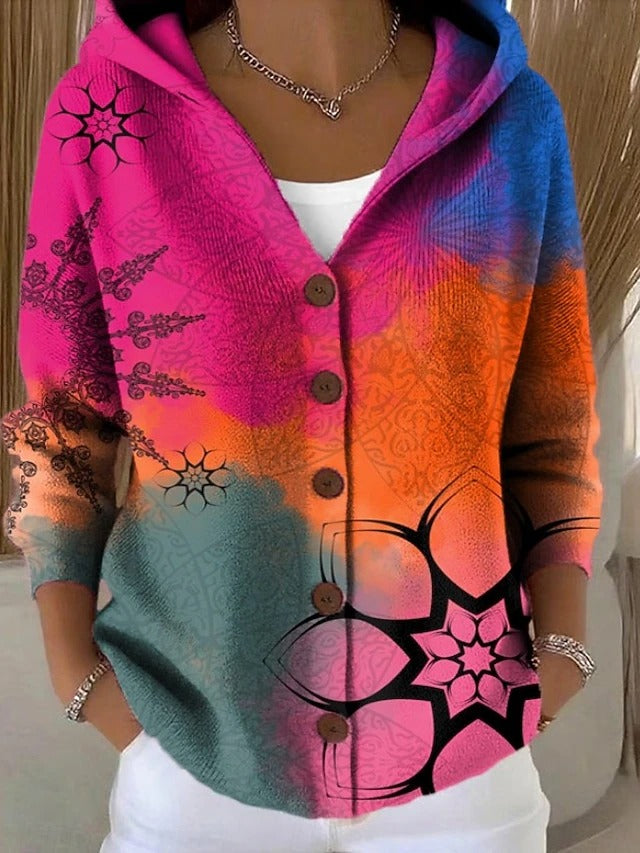 Paola | Cardigan Fantasia con Cappuccio