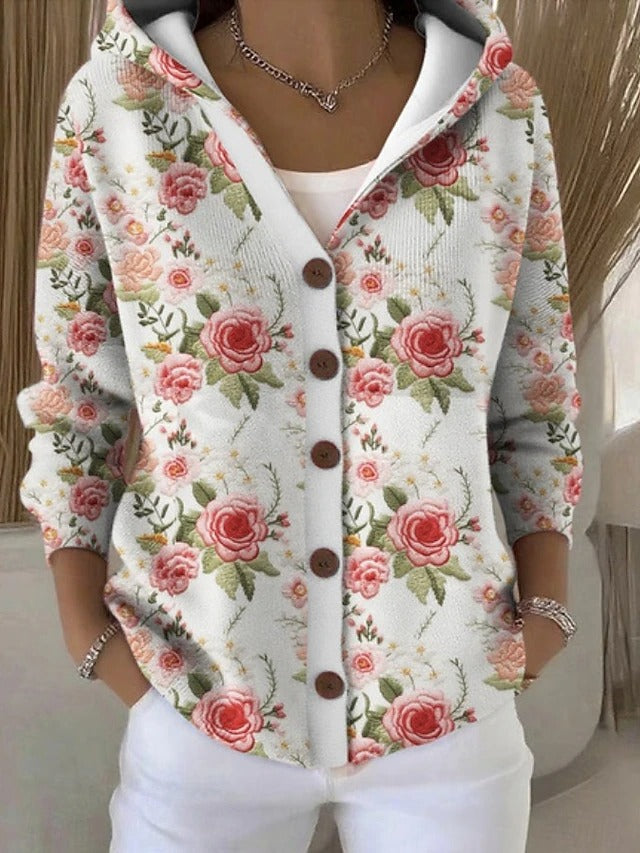 Paola | Cardigan Fantasia con Cappuccio