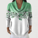 Alba | Maglione Floreale con Collo Rovesciato