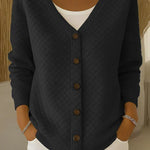 Leonora | Cardigan Trapuntato con Bottoni