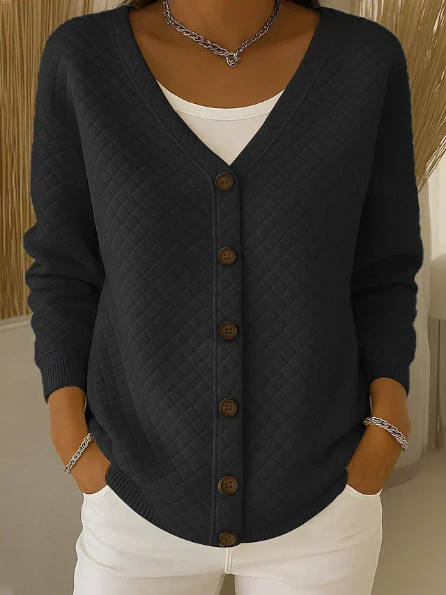 Leonora | Cardigan Trapuntato con Bottoni