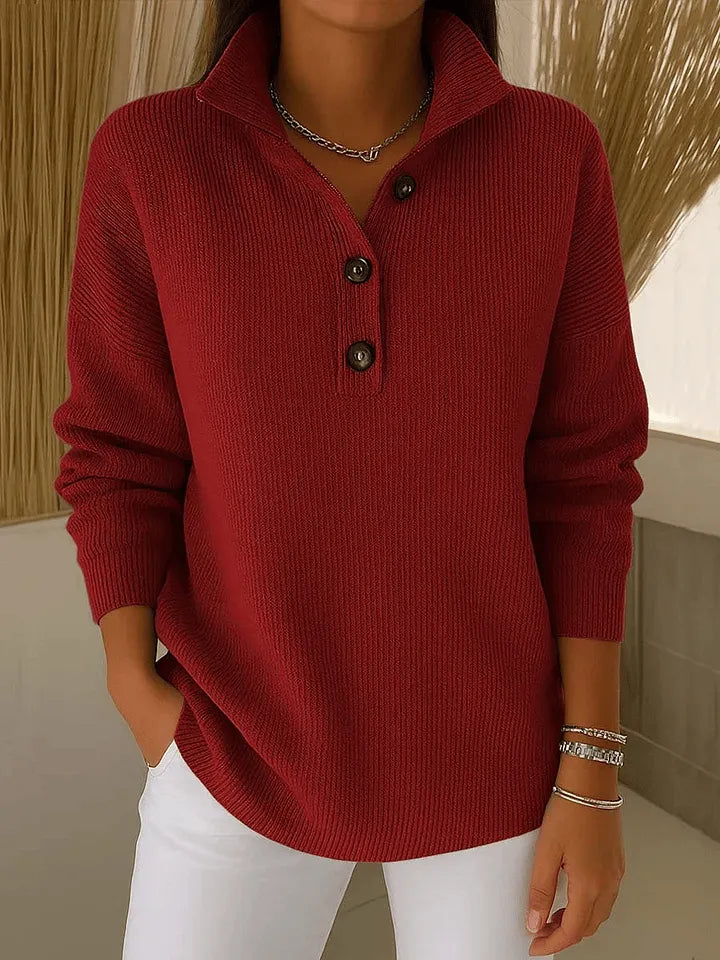 Ambra | Maglione Polo con Scollo a V
