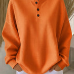 Grazia | Felpa Henley Goffrata