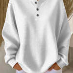 Grazia | Felpa Henley Goffrata