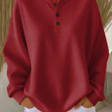 Grazia | Felpa Henley Goffrata