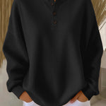 Grazia | Felpa Henley Goffrata