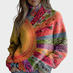 Roberta | Maglione a Collo Alto in Maglia d'Autore