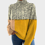 Stella | Maglione a Collo Alto a Stampa d'Autore