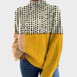 Stella | Maglione a Collo Alto a Stampa d'Autore