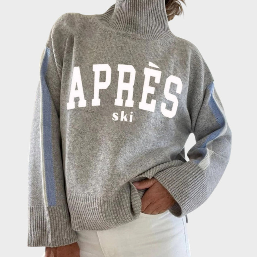 Silvia | Maglione a Collo Alto in Maglia d'Autore