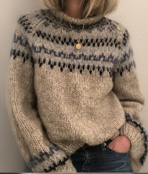 Assuntina | Maglione Jacquard Rétro