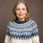 Michela | Maglione Jacquard di Ispirazione Vintage