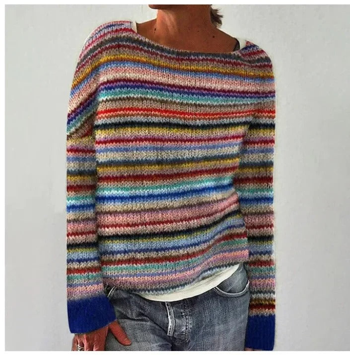 Chiarina | Maglione Jacquard di Ispirazione Vintage