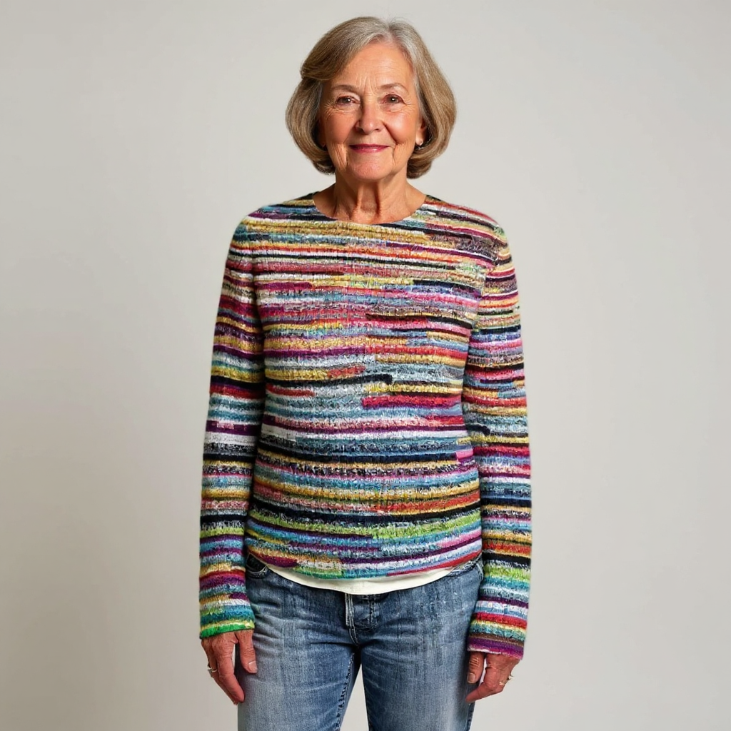 Chiarina | Maglione Jacquard di Ispirazione Vintage