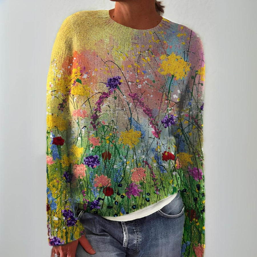Grazia | Maglione Jacquard di Ispirazione Vintage