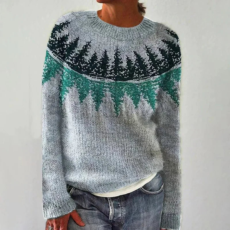 Anna | Maglione Jacquard Rétro