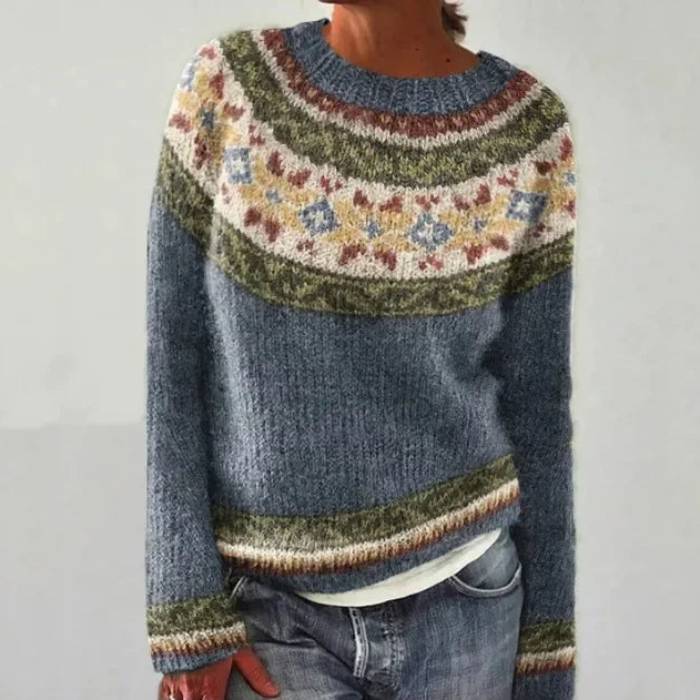 Lucia | Maglione Jacquard Rétro
