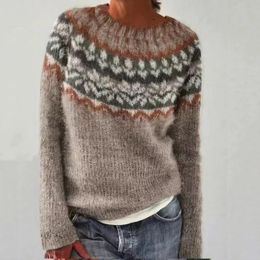 Oliviana | Maglione Jacquard Vintage