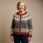 Anastasia | Maglione Jacquard di Ispirazione Vintage