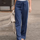 Joleen - Pantaloni Relaxed da Donna con Coulisse e Vita Elasticizzata