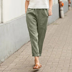 Kriza - Pantaloni a Gamba Larga con Tasche