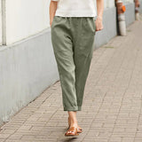 Kriza - Pantaloni a Gamba Larga con Tasche